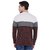 Campus Sutra Maroon Round Neck Full Sleeve T-Shirt for Men
