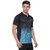 Campus Sutra Blue Polo Neck Half Sleeve T-shirt For Men