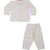 Teddy Print Night Suit - Pink ( 0-3 Month)