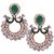 Styylo Jewels Exclusive Green White Earring Set /S 2697