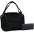 Goldmine Women's Sling Bag and Clutch Black Color Combo