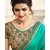 Style Amaze Green Brocade Embroidered Saree With Blouse