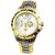 Rosra Silver-Gold Men And Rosra Gold - Silver Women  Couple Watches for Men and Women