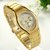 TRUE CHOICE NEW Women Rosra Gold stylish golden watch WITH 6 MONTH WARRANTY