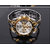 Rosara Stylish Mens Golden-Silver watches by 7star