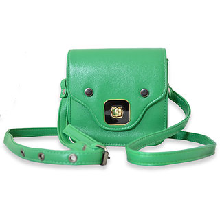 Via Mazzini Antonia Mini Box Green Stashe Sling Bag