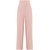 Women's Blush Pink High Waist Polyester Culottes Pant