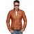 New 100% tan genuine leather jacket by bareskin for men