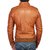 New 100% tan genuine leather jacket by bareskin for men