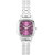 Sonata Quartz Purple Square Women Watch 8060SM03