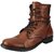 Fausto Men Tan Lace-Up Boots