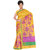 Fabdeal Yellow Colored Tissue Patta Printed Saree
