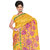 Fabdeal Yellow Colored Tissue Patta Printed Saree