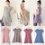 Klick2Style Pack of 3 Multicolor Plain A Line Dress For Women