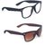 Fashno Combo Of Outer Layer Brown  Trans Wayfarer Sunglasses (UV Protected) (Medium Size)