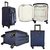 Timus Morocco Spinner Set Of 3 Blue 4 Wheel Trolley Suitcase Expandable  Cabin and Check-in Luggage (Blue)