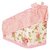 6thdimensions Fabric Storage Chests (16 cm x 10 cm x 16 cm, Beige and Pink)