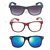 Fashno Multi Color Style Wayfarer Sunglasses (Pack Of 3)(UV Protected)(Medium Size)