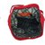 PVR Fashion Red Leather Casual Backpacks