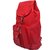 PVR Fashion Red Leather Casual Backpacks