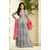 Ltt-Gray Delightsome Grey Georgette Embroidered Work Floor Length Suit