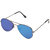 Fashno Flat Blue Mirror Aviator Sunglass (uv Protected)(medium Size)