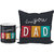 LOF I Love Dad Gifts For Father's Day and Birthday Anniversary 12x12 Cushion Cover and Ceramic Coffee Mug combo