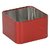 6thdimensions Tin Storage Basket (6 cm x 6 cm x 4 cm, Multi-Coloured, Pack of 3)