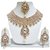 Jewels Guru Exclusive White Necklace Set/ S 3028