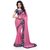 Styloce Multicolor Georgette Printed Saree With Blouse