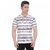 Girggit Cloud Dancer Pique Cotton Polo T-Shirt For Men With All Over Aztec Print And Silicon Wash