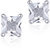 Shiyara Jewells Sterling Silver Celebrity Squares Earrings With CZ Stones For Women(ER00722P)