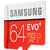 Samsung 64GB EVO Plus Class 10 80mb/s Micro SDXC with Adapter