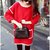 Klick2Style Womens Fashion Fall Winter Fleece Red Dress