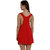 Trendy Solid Red Colour Swimwear Bikini Cover Ups Beach Dress For Women