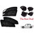 Premium Quality Foldable, Zipper  Magnetic Car Sun Shades/ Curtain For Maruti Ertiga -Set Of 4