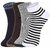 DUKK Men'S Multicoloured Quarter Length Cotton Lycra Socks (Pack Of 4)