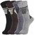 DUKK Men'S Multicoloured Crew Length Cotton Lycra Socks (Pack Of 4)