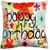 Welhouse Happy Birthday print cushion cover VLCU-017
