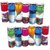 6thdimensions Perfect Size Shot Candle Glass 8cm Multicolor Candle (Pack of 12)