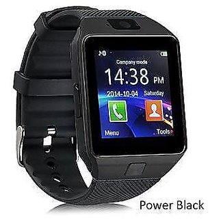 Mobile watch hot sale black colour