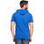 Demokrazy Men's Blue Round Neck T-Shirt