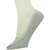 Neska Moda Premium 3 Pairs Women Solid Free Size Cotton No Show Loafer Invisible Socks Grey White Blue