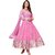 MF Retail Pink Faux Georgette Embroidered Anarkali Salwar Suit (Unstitched)