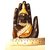 Beautiful Lord Buddha on Palm Resin Idol Sculpture Statue 20 CM + Laxmi God ATM Yantra CARD FREE