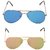 Fashno Blue UV Protection Aviator Unisex Sunglasses
