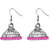 The99Jewel by JewelMaze Rhodium Plated Pink Austrian Stone Jhumki Earrings -FAL0243  
