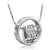 Om Jewells Silver Rhinestone Heart In Love Ring Pendant For Women - Pd1000809C