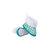 Guchu Infant/New Born Baby Bootie/Shoes, Dotted Print-Green