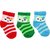 Neska Moda 3 Pairs Kids Multicolor Cotton Ankle Length Socks Age Group 0 to 2 Years SK254
